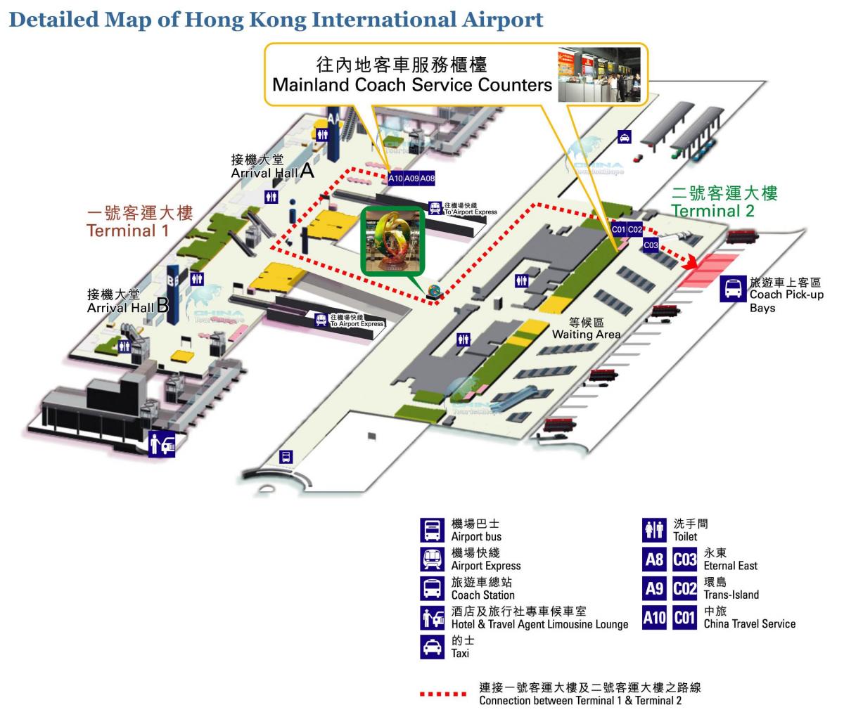 Bandara Hongkong peta