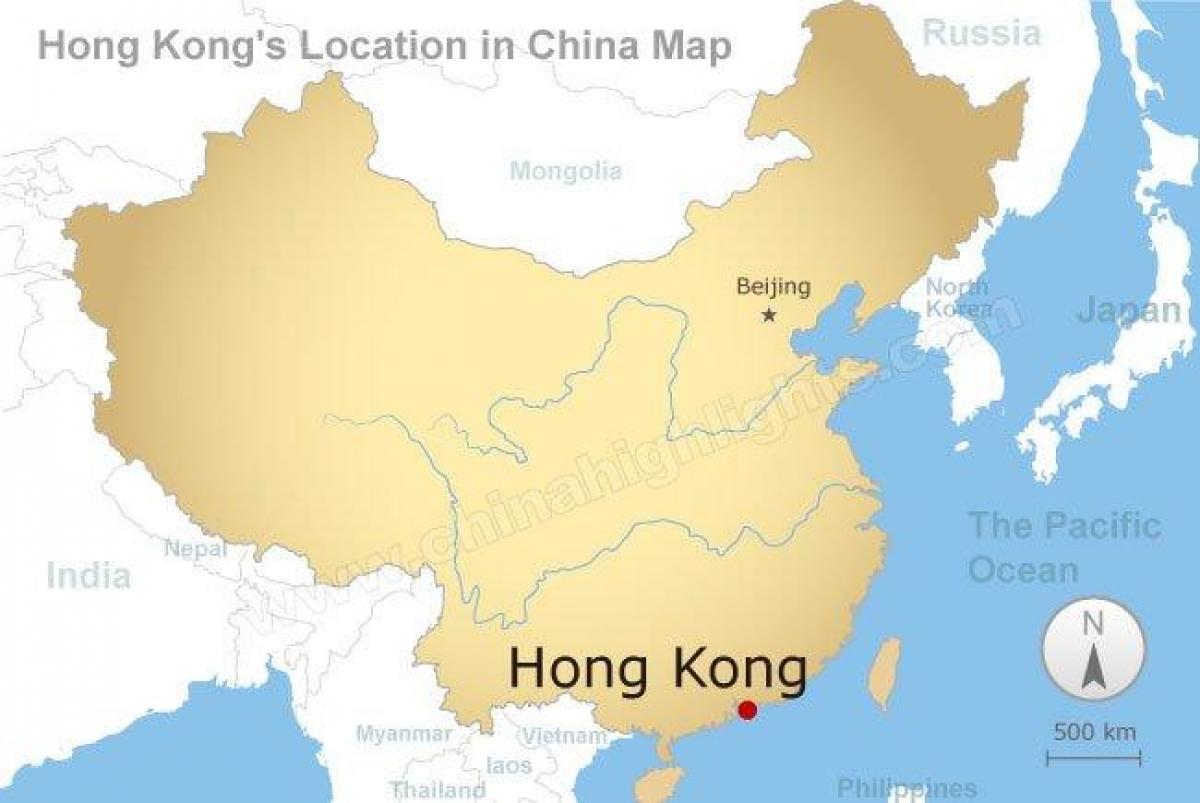 peta dari China dan Hong Kong