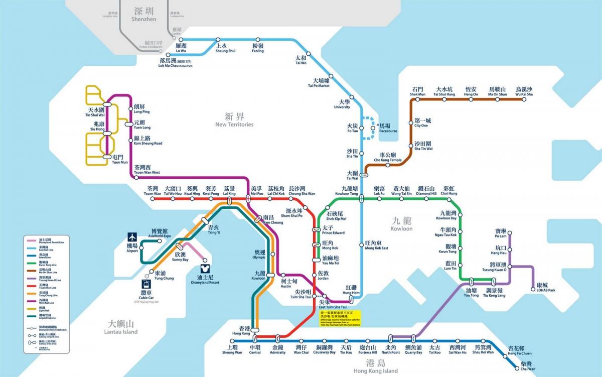 HK peta MTR