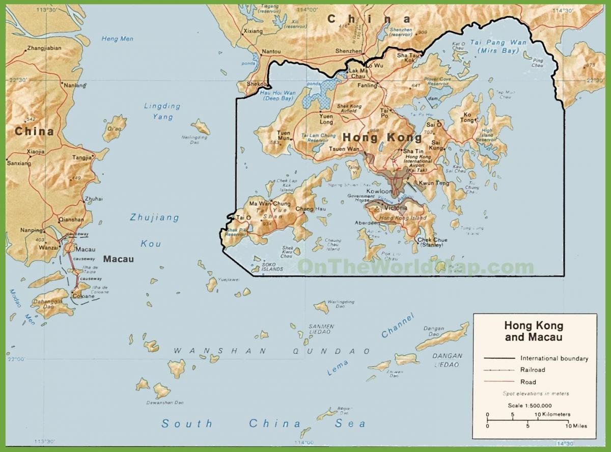 peta politik di Hong Kong