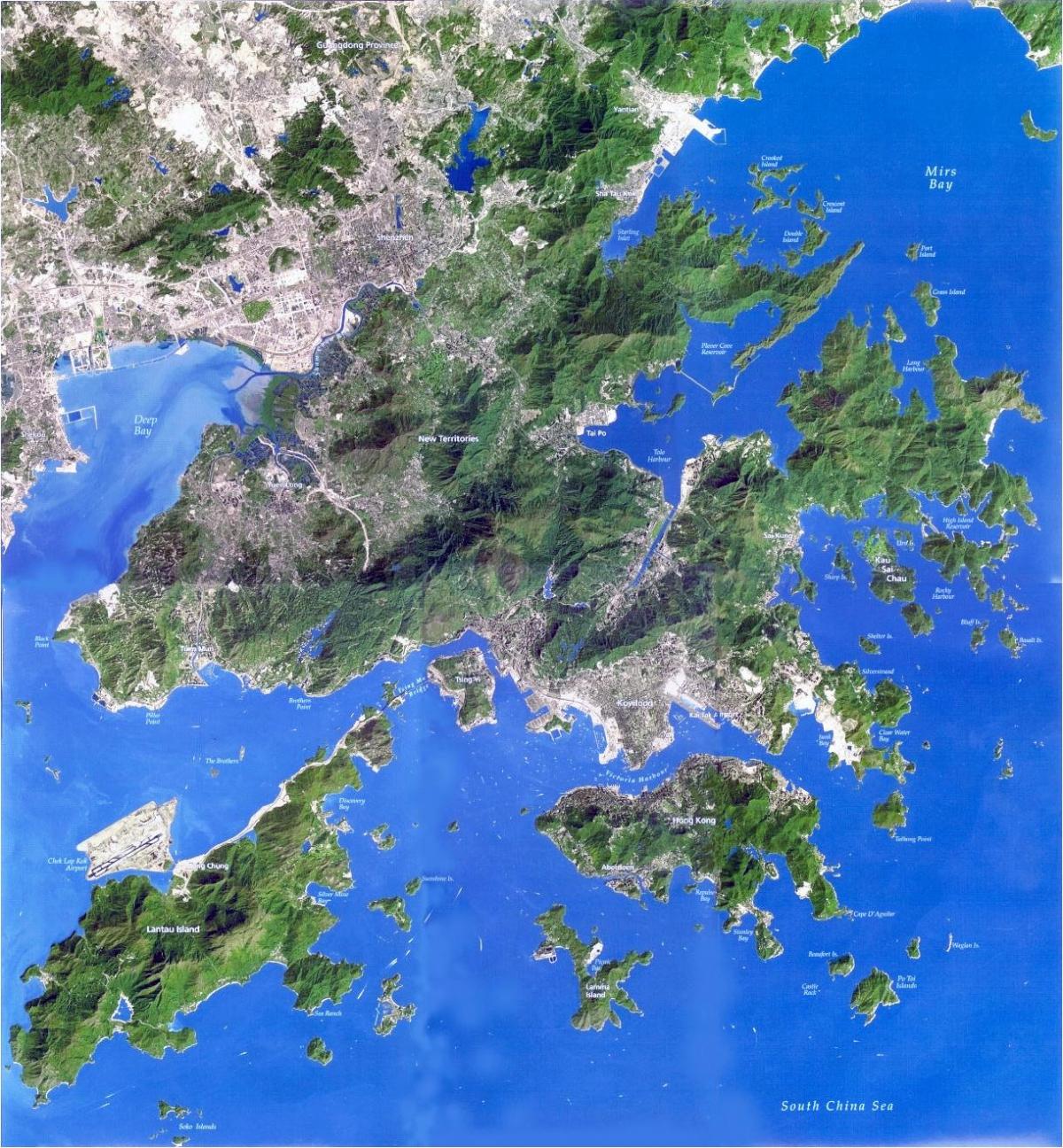 satelit peta Hong Kong