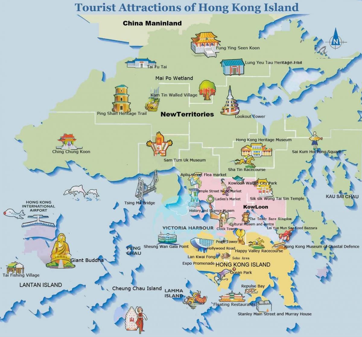 Hongkong tour peta