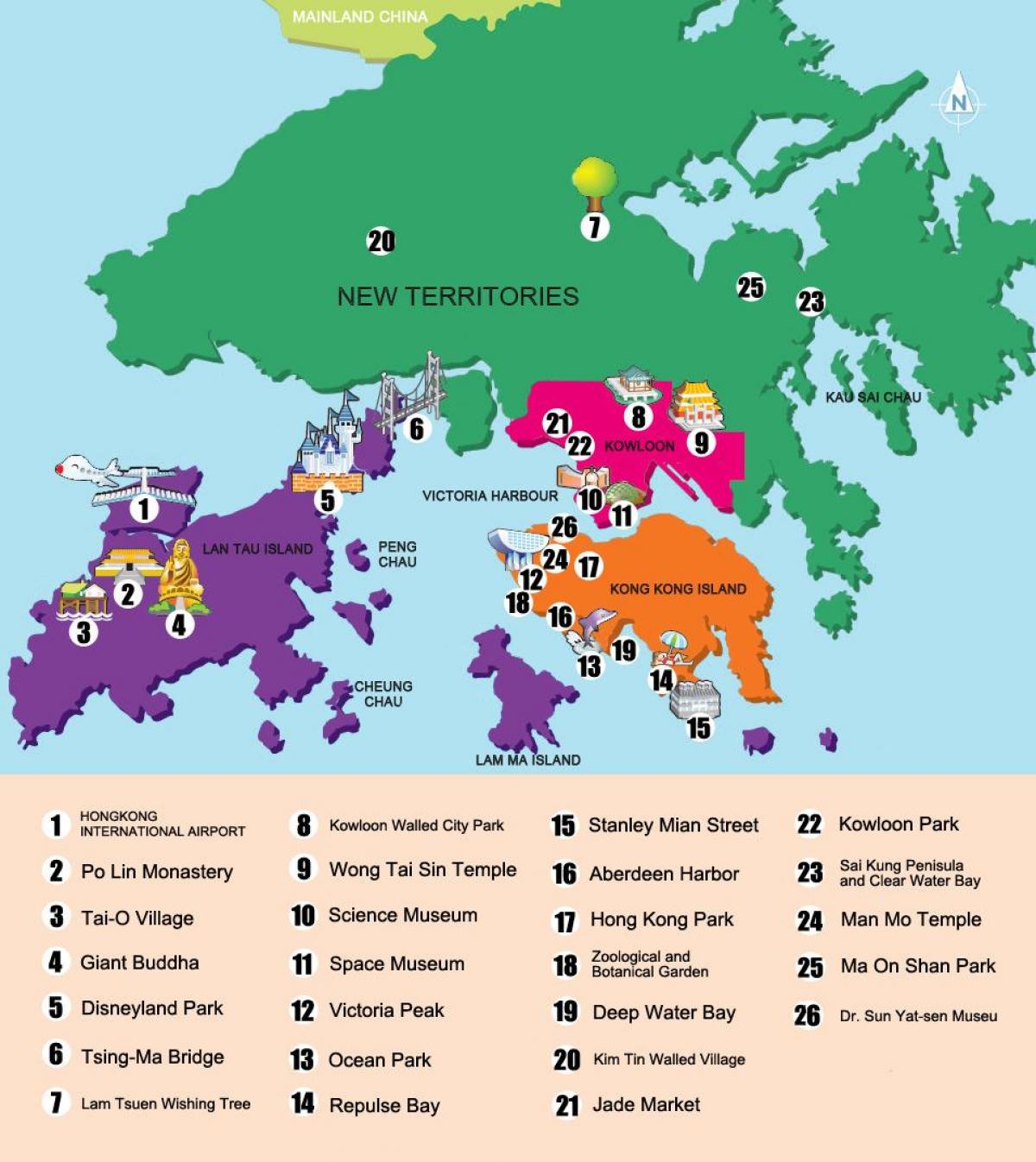 New Territories, Hong Kong Peta 