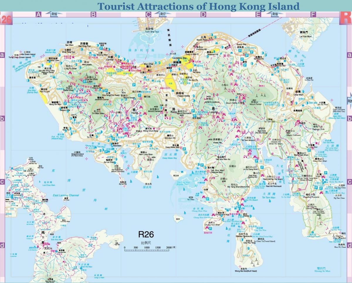Hong Kong pada peta