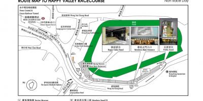 Peta dari Happy Valley, Hong Kong