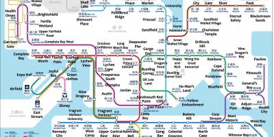 Peta MTR Hong Kong