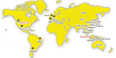 Hong Kong pada peta dunia