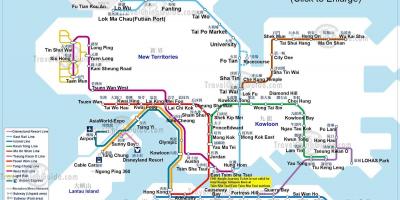 Metro peta Hong Kong