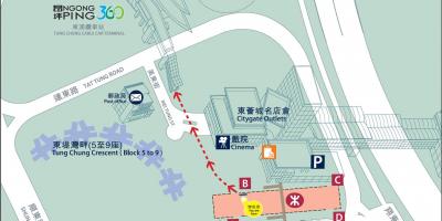 Jalur Tung Chung MTR peta